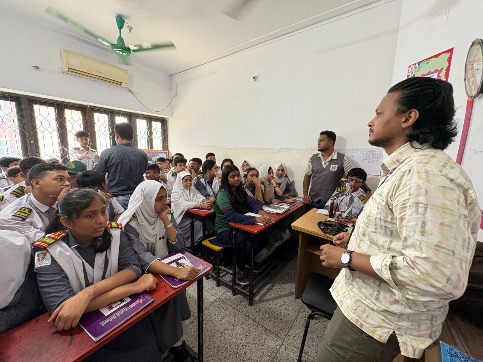 Roboshikhn Robotics Demonstration at Jibek Model School